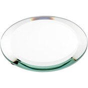 Plymor 4" Round, 5mm Thick Beveled Glass Mirror Circle