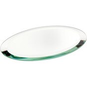Plymor 4" x 6" Oval, 5mm Thick Beveled Glass Mirror