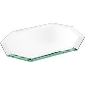 Plymor 5" x 7" Long Octagon, 5mm Thick Beveled Glass Mirror