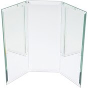 Plymor 10" Rectangular Backdrop, 5mm Thick Beveled Glass Mirror