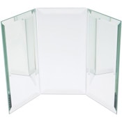 Plymor 8" Rectangular Backdrop, 5mm Thick Beveled Glass Mirror
