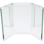 Plymor 8" Rectangular Backdrop, 5mm Thick Beveled Glass Mirror