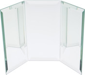 Plymor Rectangular 5mm Beveled Glass Mirror Backdrop , 8 inch