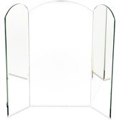 Plymor 11" Arched Backdrop, 5mm Thick Beveled Glass Mirror
