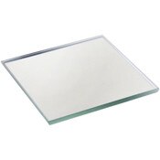 Plymor 2.5" Square, 3mm Thick Non-Beveled Glass Mirror
