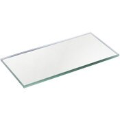 Plymor 2" x 4" Rectangle, 3mm Thick Non-Beveled Glass Mirror