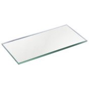 Plymor 2" x 4" Rectangle, 3mm Thick Non-Beveled Glass Mirror