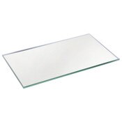 Plymor 3" x 5" Rectangle, 3mm Thick Non-Beveled Glass Mirror