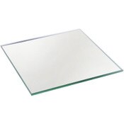 Plymor 4" Square, 3mm Thick Non-Beveled Glass Mirror