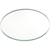 Plymor 5" Round, 3mm Thick Non-Beveled Glass Mirror Circle