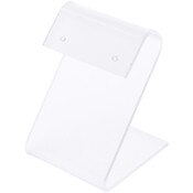 Plymor Frosted Acrylic Earring Display with Curved Top, 1.625" W x 2.375" H
