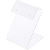 Plymor Frosted Acrylic Earring Display with Curved Top, 1.625" W x 2.375" H