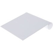 Plymor White Faux Leather Bracelet Ramp Display Stand, 8" W x 8.5" D x 1.75" H