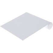 Plymor White Faux Leather Bracelet Ramp Display Stand, 8" W x 8.5" D x 1.75" H