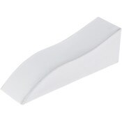 Plymor White Faux Leather Bracelet Ramp Display Stand, 2" W x 6.125" D x 2.5" H