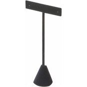 Plymor Black Velvet "T" Style, Single Pair Earring Display Stand, 2.625" W x 1.25" D x 5.75" H