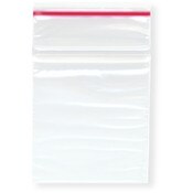 Minigrip Red Line 2" x 2" (Pack of 100), 2 Mil Zipper Reclosable Plastic Bags