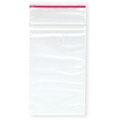 Minigrip Red Line 2" x 3" (Pack of 100), 2 Mil Zipper Reclosable Plastic Bags