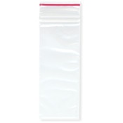 Minigrip Red Line 2" x 5" (Pack of 100), 2 Mil Zipper Reclosable Plastic Bags