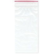 Minigrip Red Line 3" x 6" (Pack of 100), 2 Mil Zipper Reclosable Plastic Bags