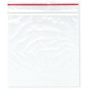 Minigrip Red Line 5" x 5" (Pack of 100), 2 Mil Zipper Reclosable Plastic Bags