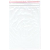 Minigrip Red Line 5" x 7" (Pack of 100), 2 Mil Zipper Reclosable Plastic Bags