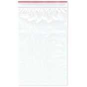 Minigrip Red Line 5" x 8" (Pack of 100), 2 Mil Zipper Reclosable Plastic Bags
