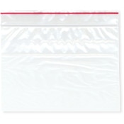 Minigrip Red Line 6" x 4" (Pack of 100), 2 Mil Zipper Reclosable Plastic Bags