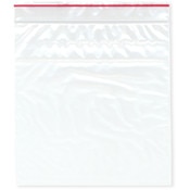Minigrip Red Line 6" x 6" (Pack of 100), 2 Mil Zipper Reclosable Plastic Bags