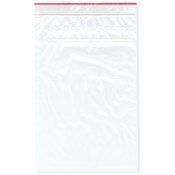 Minigrip Red Line 6" x 9" (Pack of 100), 2 Mil Zipper Reclosable Plastic Bags