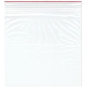 Minigrip Red Line 12" x 12" (Pack of 100), 2 Mil Double Zipper Reclosable Plastic Bags