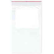 Minigrip Red Line 5" x 8" (Pack of 100), 2 Mil with White-Block Zipper Reclosable Plastic Bags