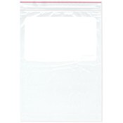 Minigrip Red Line 9" x 12" (Pack of 100), 2 Mil with White-Block Zipper Reclosable Plastic Bags