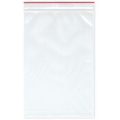 Minigrip Red Line 6" x 9" (Pack of 100), 4 Mil Heavy Duty Zipper Reclosable Plastic Bags