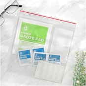 Minigrip Red Line 8" x 8" (Pack of 100), 4 Mil Heavy Duty Zipper Reclosable Plastic Bags