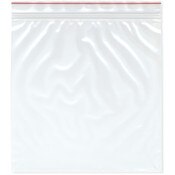 Minigrip Red Line 10" x 10" (Pack of 100), 4 Mil Heavy Duty Double Zipper Reclosable Plastic Bags