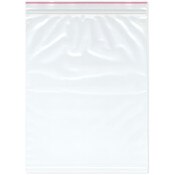 Minigrip Red Line 10" x 13" (Pack of 100), 4 Mil Heavy Duty Double Zipper Reclosable Plastic Bags