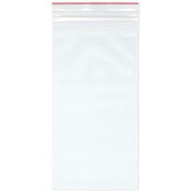 Minigrip Red Line 8" x 10" (Pack of 100), 4 Mil Heavy Duty Double Zipper Reclosable Plastic Bags