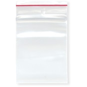 Minigrip Red Line 2.5" x 3" (Pack of 100), 4 Mil with Hang-Hole Heavy Duty Zipper Reclosable Plastic Bags