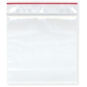 Minigrip Red Line 4" x 4" (Pack of 100), 4 Mil with Hang-Hole Heavy Duty Zipper Reclosable Plastic Bags