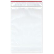 Minigrip Red Line 4" x 6" (Pack of 100), 4 Mil with Hang-Hole Heavy Duty Zipper Reclosable Plastic Bags