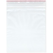 Minigrip Red Line 10" x 12" (Pack of 100), 4 Mil with Hang-Hole Heavy Duty Double Zipper Reclosable Plastic Bags