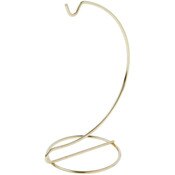 Plymor Simple Gold Ornament Stand, 6" H x 2.625" W x 2.625" D