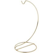 Plymor Simple Gold Ornament Stand, 7" H x 3" W x 3" D