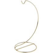 Plymor Simple Gold Ornament Stand, 7" H x 3" W x 3" D
