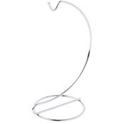 Plymor Simple Silver Ornament Stand, 6" H x 2.625" W x 2.625" D