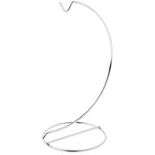 Plymor Simple Silver Ornament Stand, 7" H x 3" W x 3" D