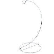 Plymor Simple Silver Ornament Stand, 9" H x 3.75" W x 3.75" D