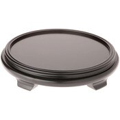 Plymor Black Round Wood Veneer Footed Display Base, 13.875" W x 13.875" D x 2.5" H (12" Display Diameter)