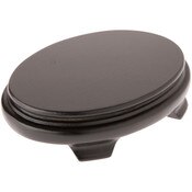 Plymor Black Oval Wood Veneer Footed Display Base, 5.5" W x 4" D x 1.25" H (5" x 3.5" Display Area)